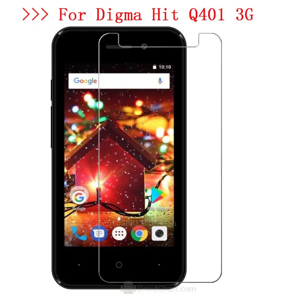 2.5D 9H закаленное стекло для Digma Hit Q401 3G на телефон защитная пленка экрана