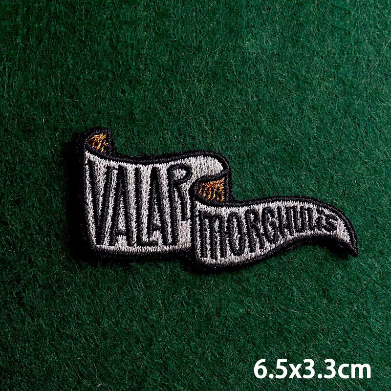 Термонаклейки для одежды с вышитыми буквами 2 шт. | Дом и сад