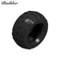 little builder 45982 56908 wheel tyre 81 6x38mm technological automobile building block diy assembly moc compatible toys 1pcs