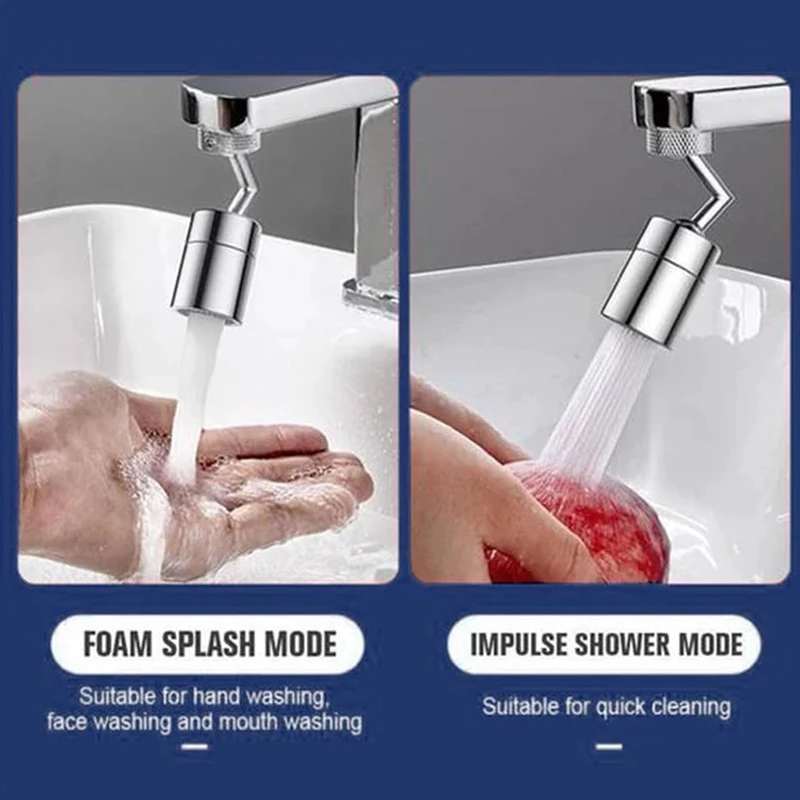 

Hot 720 Rotation Universal Splash Filter Faucet Spray Head Anti Splash Filter Faucet Kitchen Bathroom Tap Water Saving Nozzle