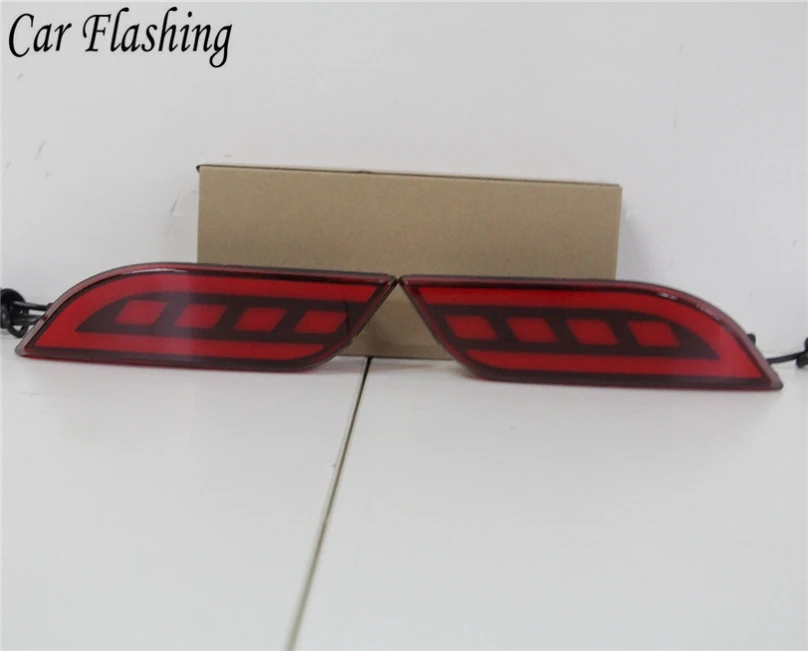 Светодиодный отражатель для Jeep compass 2017 2018 2019 2 шт.|brake light|daytime runningtail light |