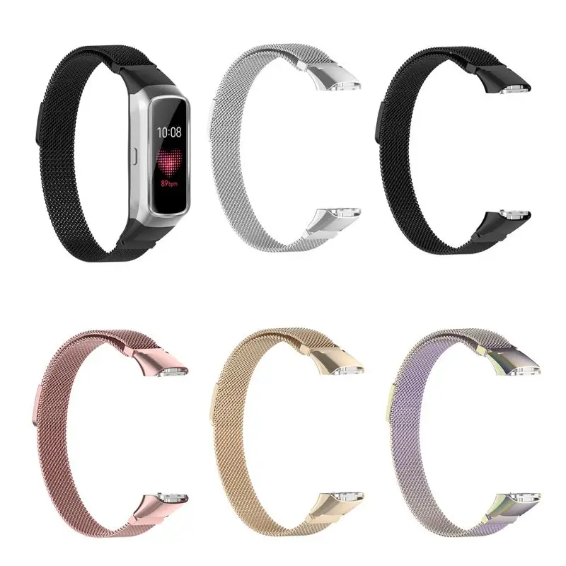 Магнитная Нержавеющая Сталь замена часы ремешок для samsung Galaxy fit SM-R370 браслет