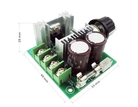 400W DC Motor Speed Controller Regulator Stepless High Efficiency Control Switch With Reverse Polarity 12-40V 10A | Обустройство дома