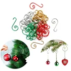 Крючки металлические для украшения елочных шаров, принадлежности для рождественского декора, 20 шт.
