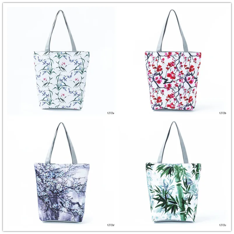 Свежий стиль Бамбуковый Дизайн Женские сумки на плечо холщовая пляжная сумка