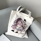 Холщовая Сумка Mikan Tsumiki в японском стиле аниме, повседневная женская сумка y2k, сумка-шоппер в стиле Харадзюку ins Ulzzang kawaii, забавные женские сумки через плечо