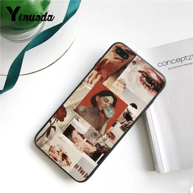 Yinuoda клип художественная поделка-чехол для телефона чехол iPhone 6S 7 7plus 8 8Plus X Xs MAX 5 5S XR