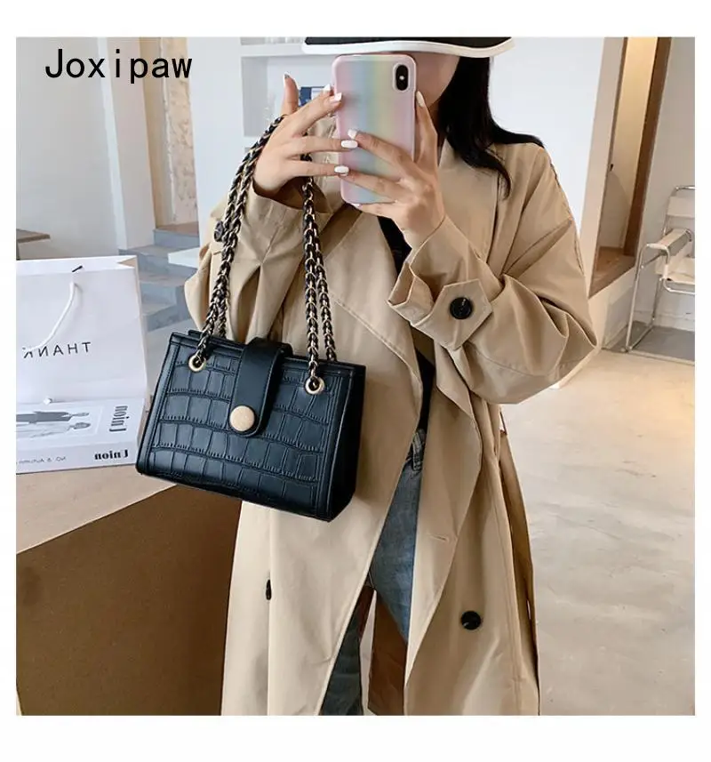 

Ladies Retro Chain Shoulder Bag Pu Wallet and Luxury Handbag Fashion Mini Messenger Bag Leather Handbag Designer