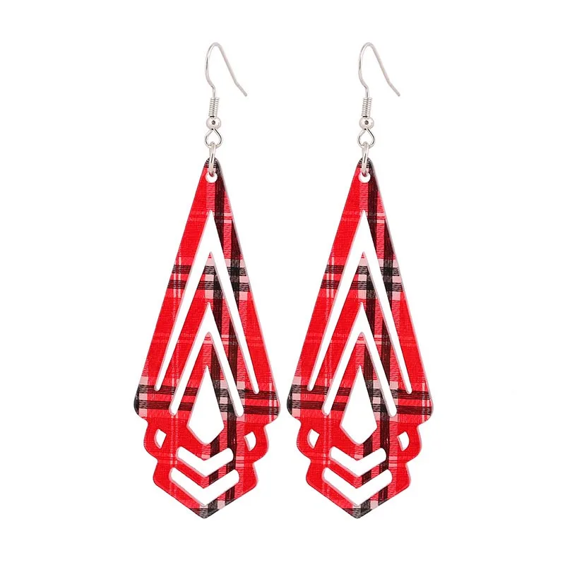 

E7452 ZWPON Glitter Acrylic Arrow Earrings for Women Fashion Geometric Statement Earrings Jewelry Wholesale