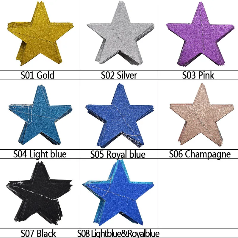 7 см * 4 м Звездная бумажная Свадебная Гирлянда для украшения экрана подвесные