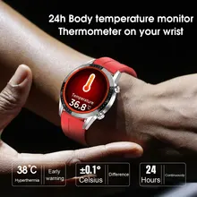 T03 Smart Watch Men 24 hours continuous temperature monitor  IP68 ECG PPG BP Heart Rate Fitness Tracker sports Smartwatch vs L13