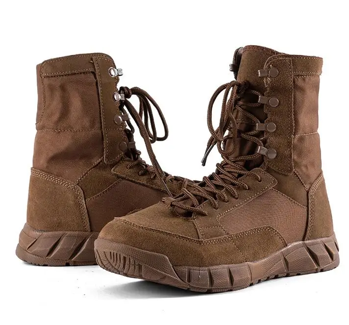 

2022 Outdoor Climbing Training Resistant High Shoes Military Combat Tactical Boots Men Women Hiking Desert Army Boot