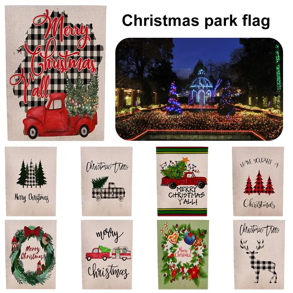Приветственный сад флаг домашний двор декоративные рождественские забавные