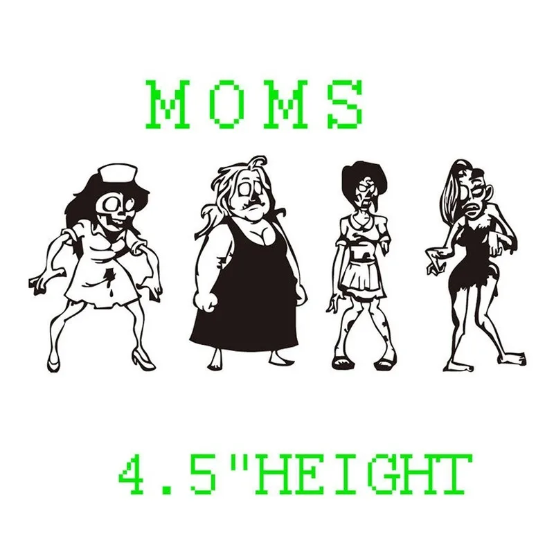 Zombie Stick Figure Family Custom автомобильные наклейки отражающие Забавный виниловый