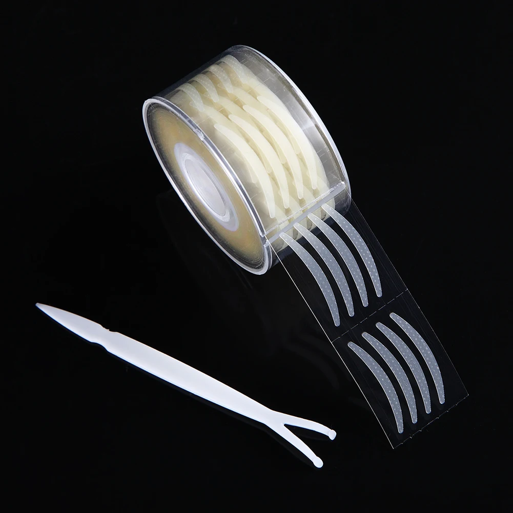 

600Pcs/box Big Eyes Make Up Eyelid Sticker Double Eyelid Tape Fold Self Adhesive Stickers S/L Makeup Invisible Beige color Tool
