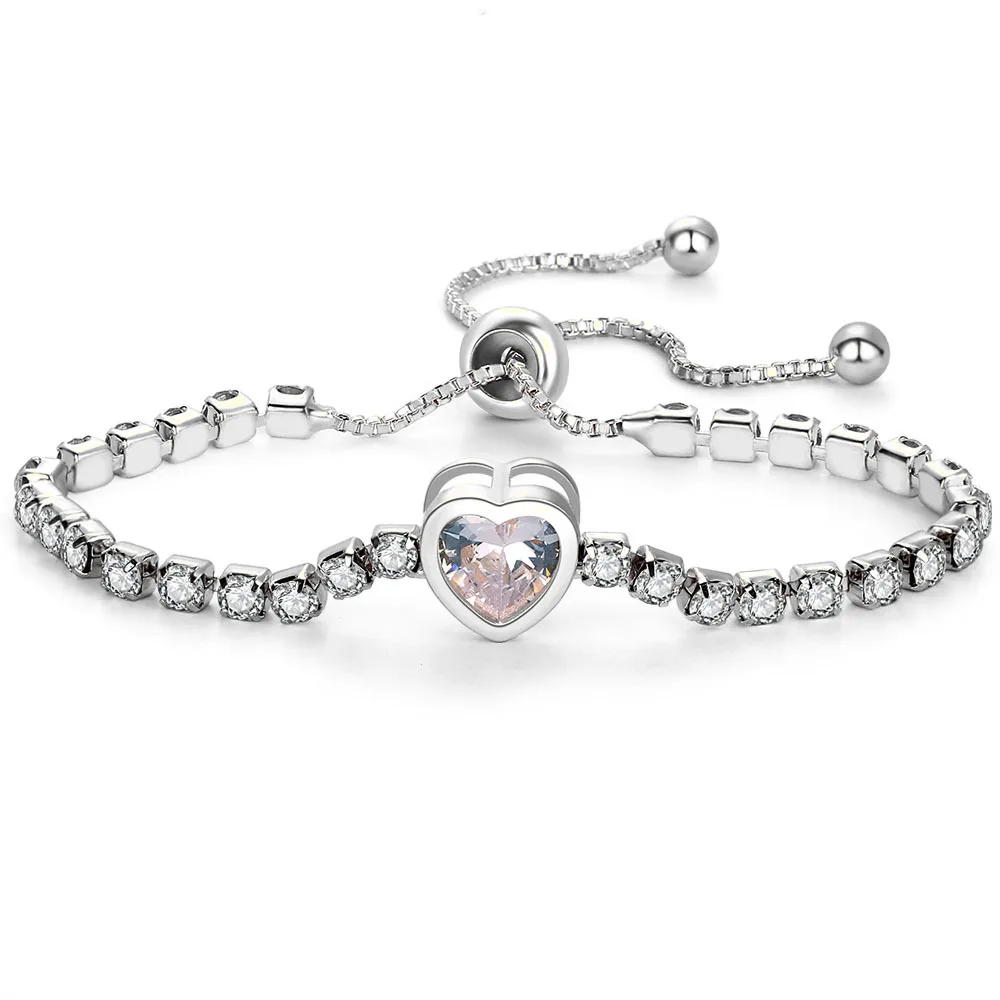 Набор ювелирных украшений для женщин стразы в стиле хипстер регулируемый