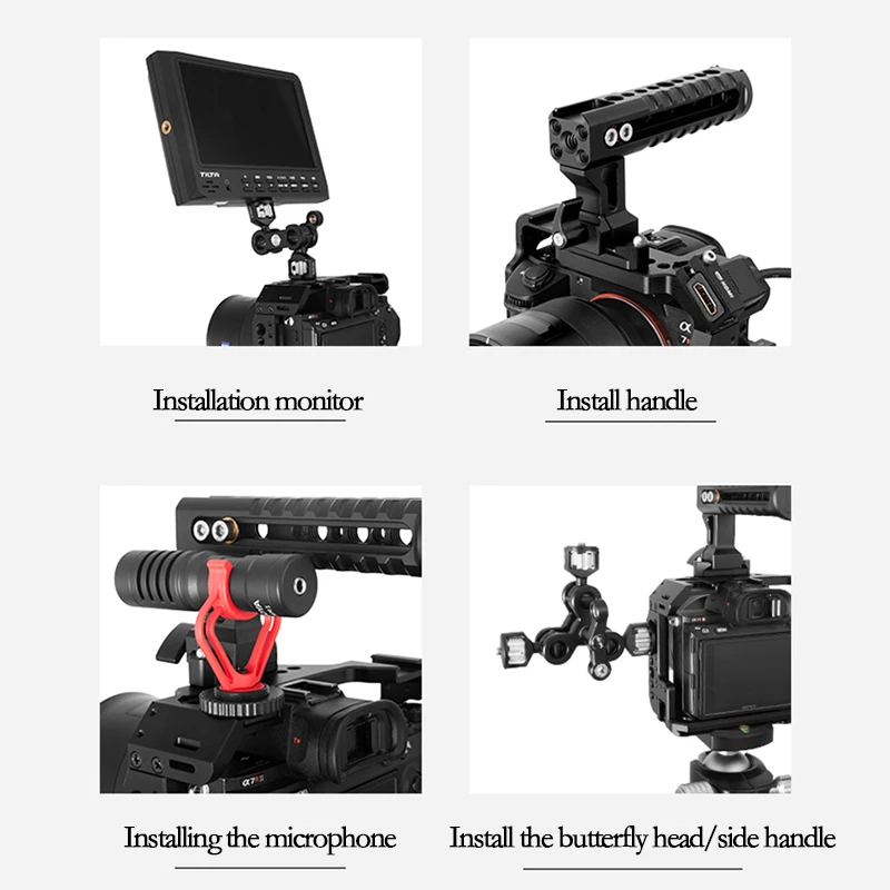 Selens A7III камера клетка установка для sony A7R III/A7M III/A7 III A7R3 A7M3 A73 Arri определение местоположения Vlog чехол с зажимом