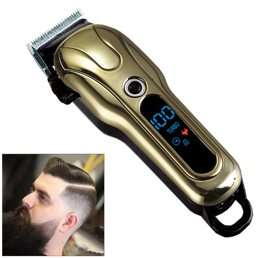 

Electric Professional Hair Clipper Rechargeable Hair Clippers Trimmer Hair Shaving Machine Beard Hair Cutting for Barbers