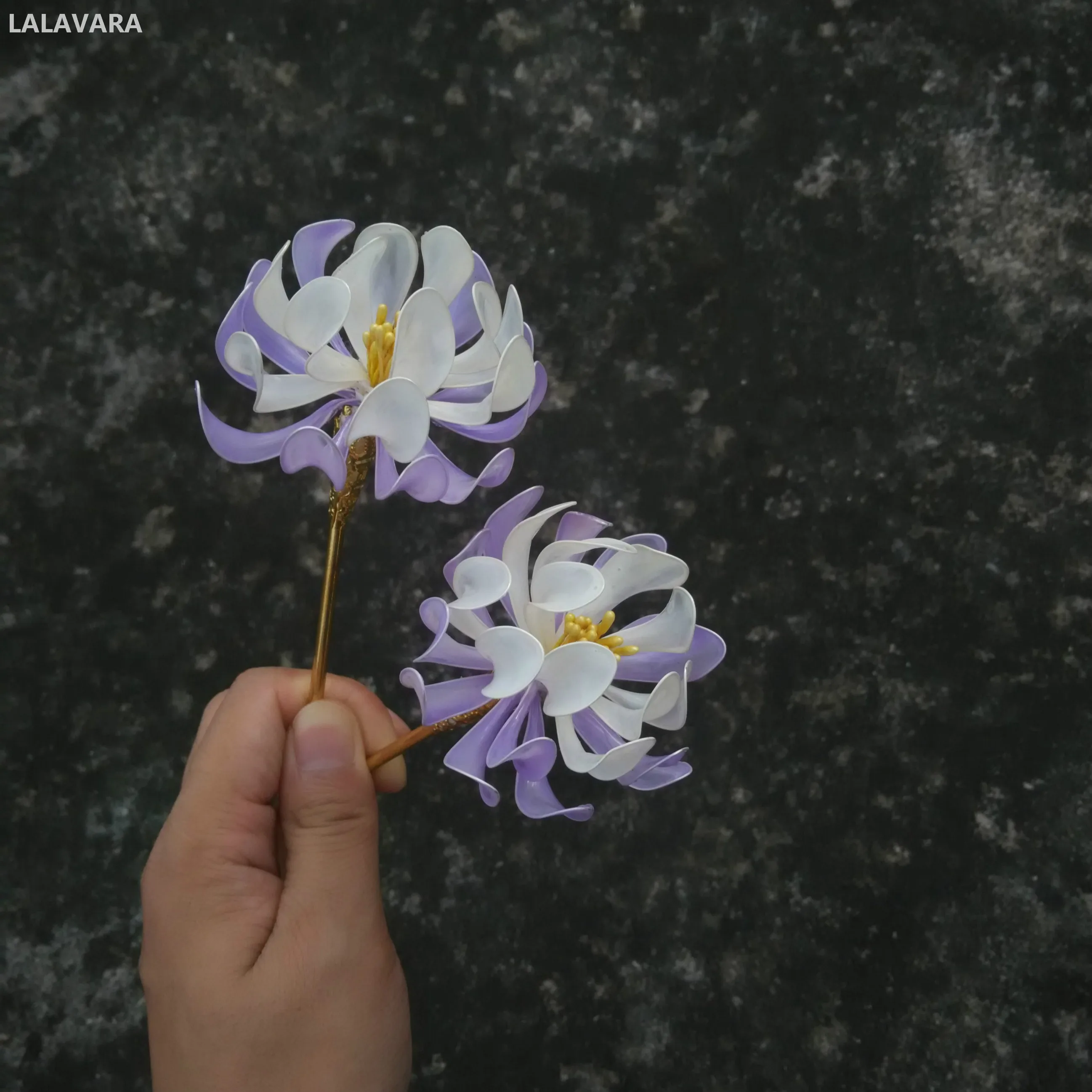 LALAVARA Китайская традиционная Kanzashi Han Fu женские заколки для волос Свадебные аксессуары для волос