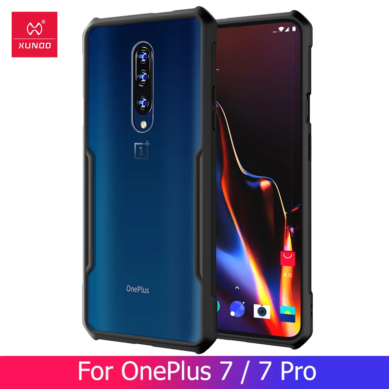 

For Oneplus 7 Pro Case Shookproof Transparent Xundd Protective Cover Airbag Bumper Case Ring Kictick For 1+7 Pro Cover