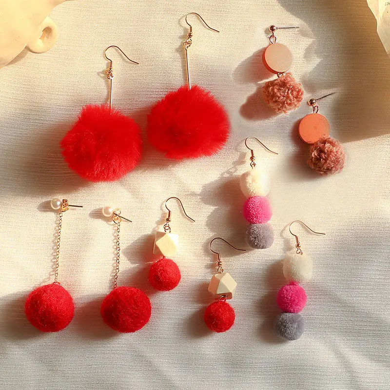 

Earrings for Women Cute Korean Earings Pendants Unique Winter Fashion Female Jewelry New Creative Christmas Gift 2020 Trendy