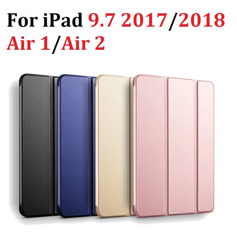 Чехол-книжка для iPad Air 1 Air 2 iPad 9,7 5 6 th, мягкий силиконовый чехол-подставка, Умный Магнитный чехол для iPad, чехол