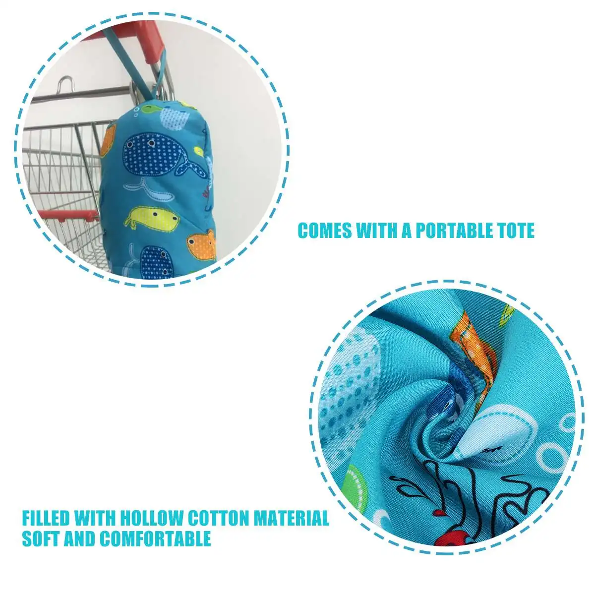 Горячая корзина для покупок защитная Детская сумка супермаркета переноски чехол