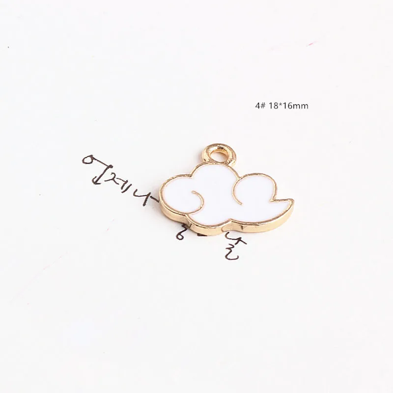 10 шт. модные корейские женские серьги из сплава с креплением Fuji Cloud Star Cat для