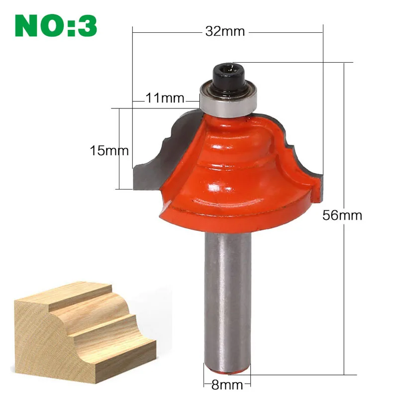 1 шт. 8 мм хвостовик угловая круглая коробка биты инструменты фреза Маршрутизатор