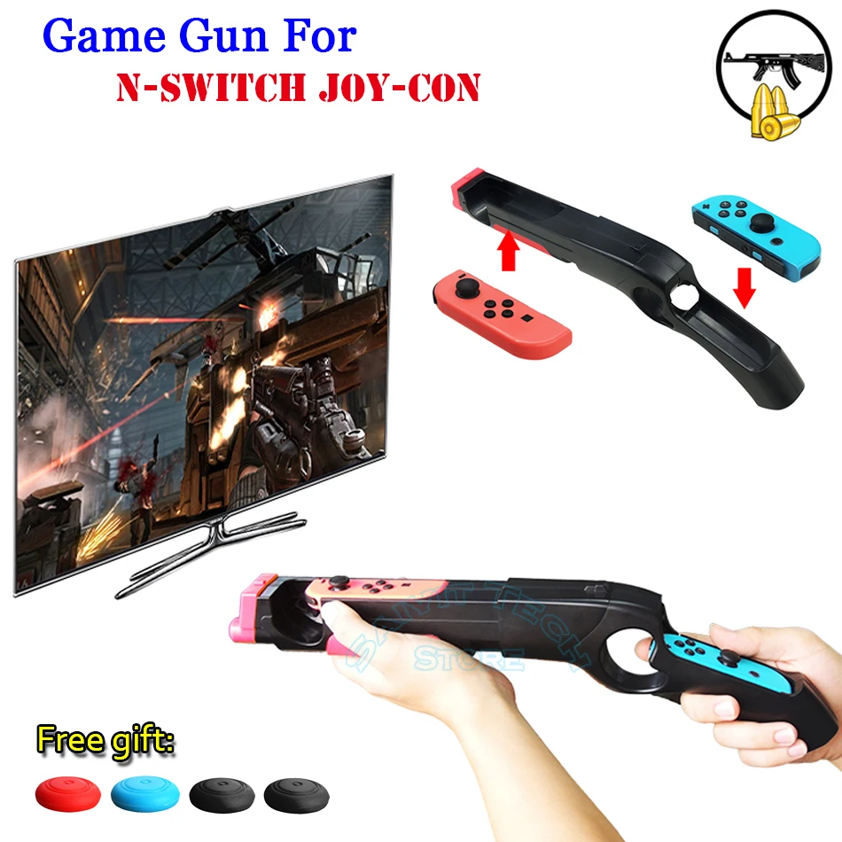 Для Nintendo Switch рукоятки Сенсор игра для стреляния оружий NS ручками джойстик