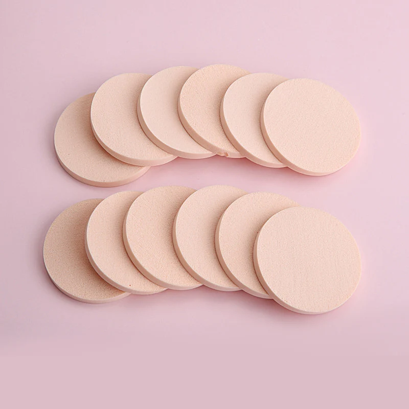 Губка для макияжа Набор слоеный круглый латексный Хлопок влажный и сухой BB крем
