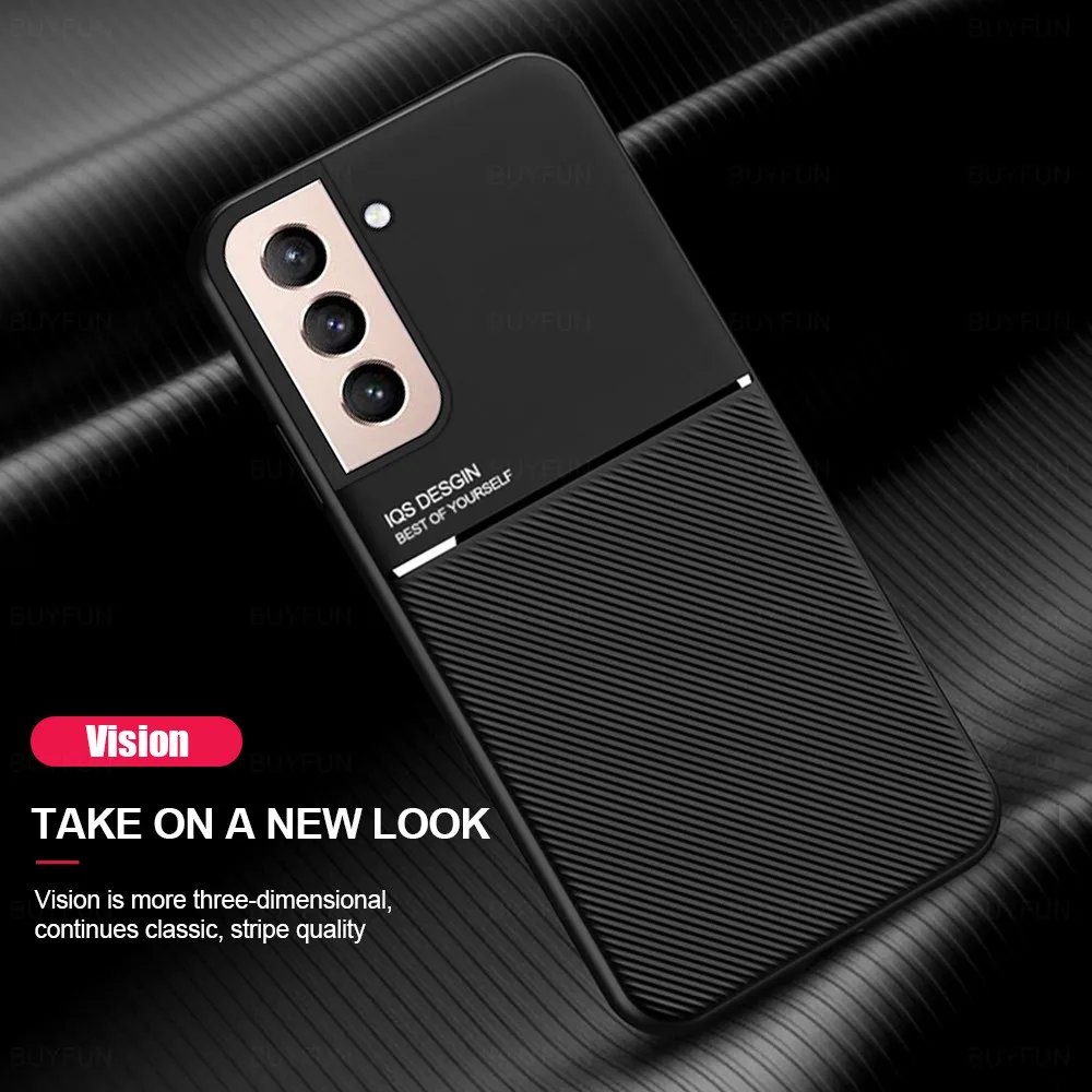 Магнитный кожаный чехол для Samsung S21 Ultra, чехлы для телефонов Galaxy S 21 Ultra 5G 21Plus, держатель для автомобиля, матовый чехол.