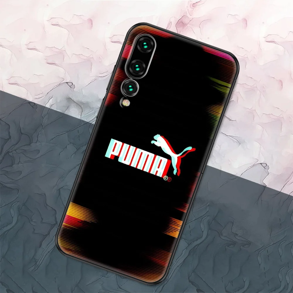 

PUMA fashion brand Phone case For Huawei P Mate P10 P20 P30 P40 10 20 Smart Z Pro Lite 2019 black soft back silicone shell