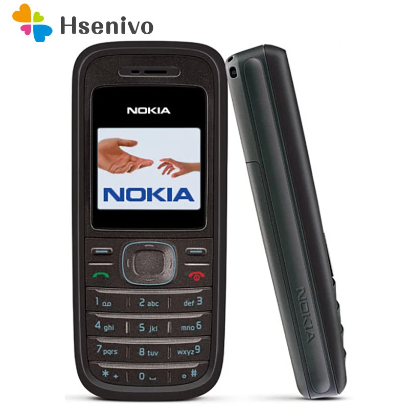 Nokia 1208 Восстановленный Оригинальный сотовый телефон дешевые телефоны GSM