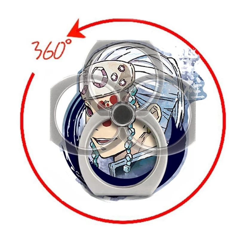 Мультфильм Demon Slayer палец кольцо Пряжка Кронштейн мобильный телефон