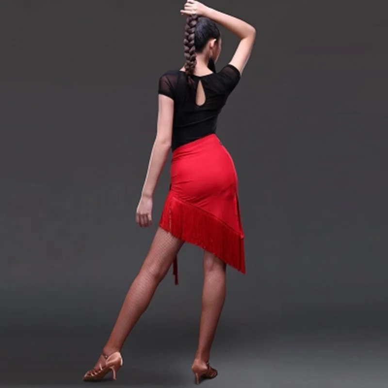 Бахрома Латинская Сальса Танго Румба ча бальное платье с широкой юбкой для