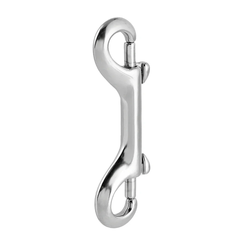 MagiDeal Marine Grade Stainless Steel Double End Bolt Snap Buckle Diving Silver Hook |