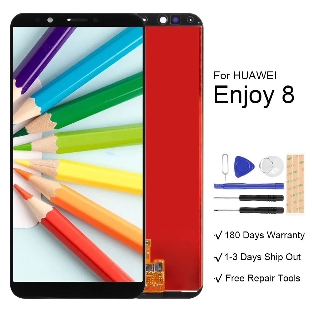 Для Huawei Honor 7C Nova 2 Lite Y7 Prime 2018 ЖК дисплей с сенсорным экраном в сборе для Pro Enjoy 8