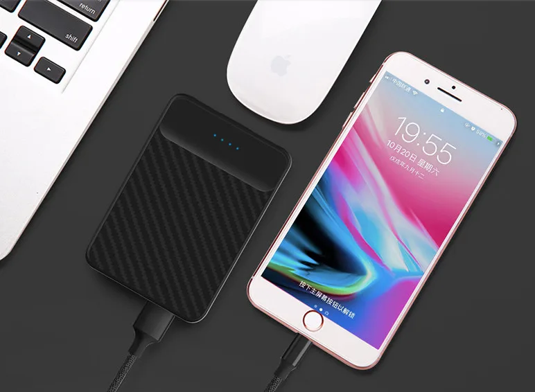 Mi ni 15000 mAh маленькое портативное зарядное устройство типа C PD банк питания для iPhone