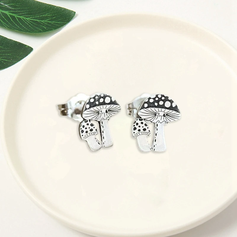 

Retro Mushroom Pendants Earring Charms for Women Men Children Birthday Gift Lovely Jewelry