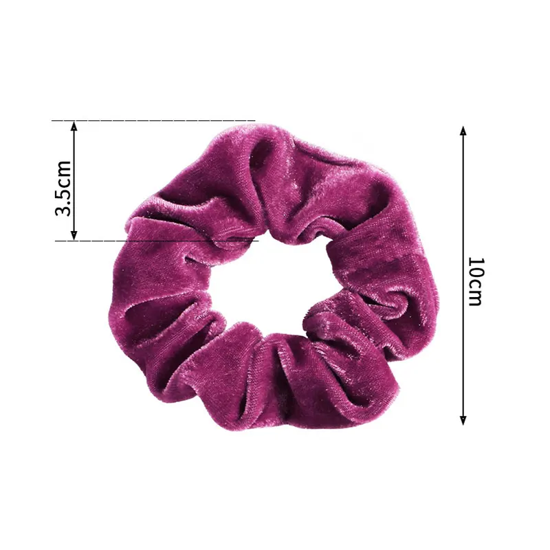 

Soft Flannel Hair Scrunchie Ponytail Hair Rope Women Warm Elastic Hair Bands Candy Color Velvet Hair Tie Hair Accessories
