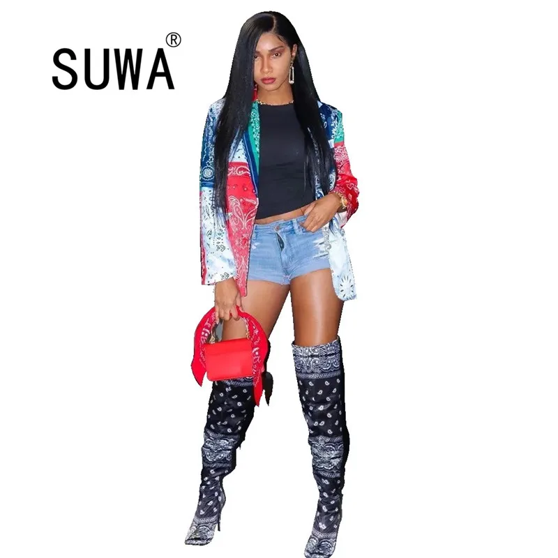 

Wholesale 2020 Autumn Newest Vintage Casual Coats And Jacket Turn Collar Long Sleeve Office Lady Blazers Outerwear