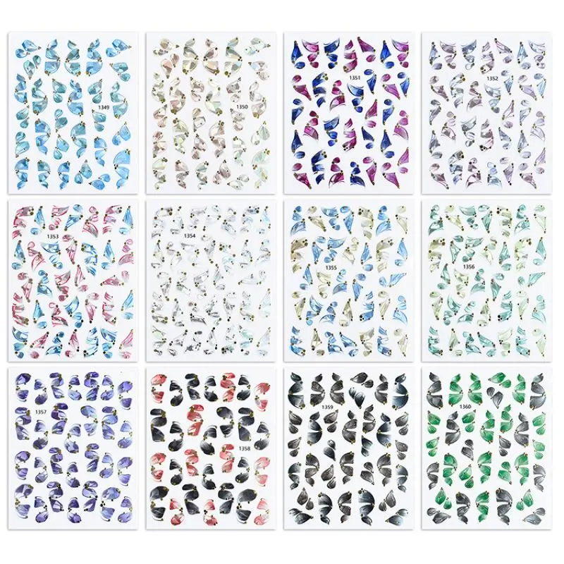 1 шт. Ленточные банты наклейки для ногтевого дизайна балетные шнурки светильник