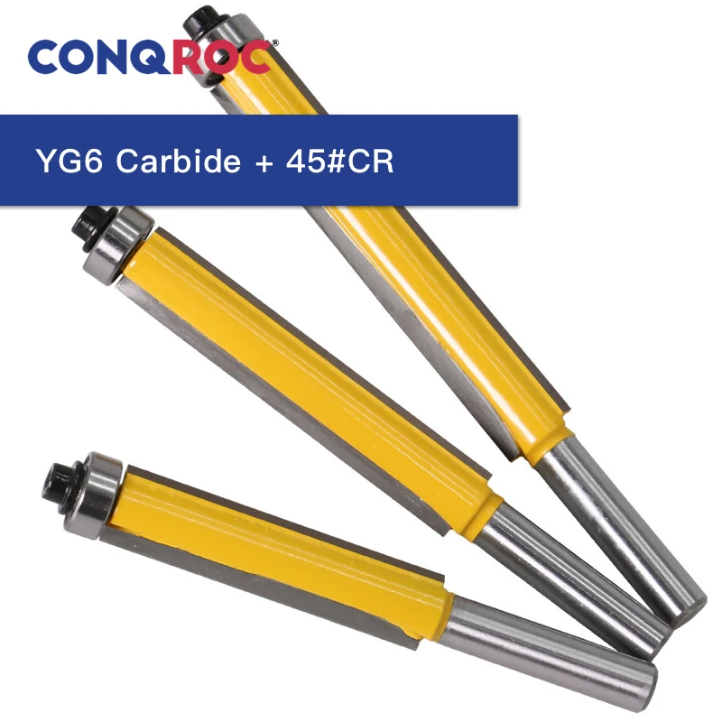 Комплект из 3 деталей Удлиненные Прямые фрезы с лезвиями для обрезки подшипников