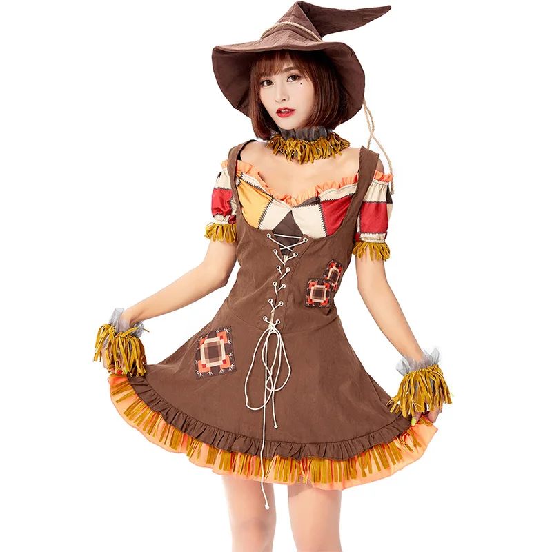 Новый костюм клоуна ведьмы волшебника унций пухло сценический на Хэллоуин аниме