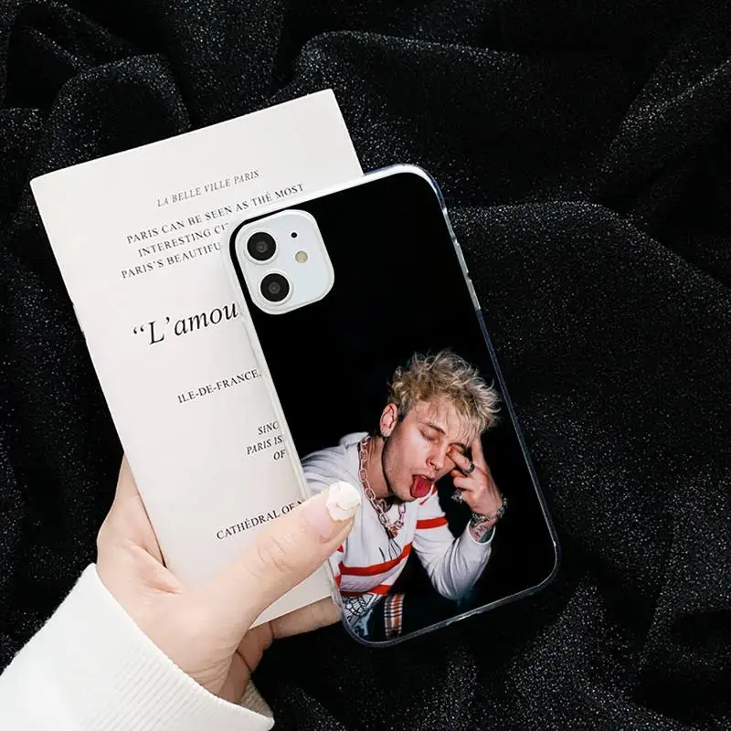 

Machine Gun kelly rapper Phone Case Transparent soft For iphone 5 5s 5c se 6 6s 7 8 11 12 plus mini x xs xr pro max