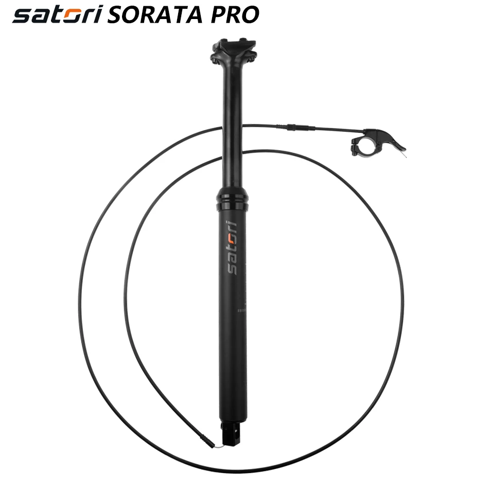 Satori Pro Height Adjustable Seatpost Dropper 150mm travel 30.9/31.6mm*460mm Internal Cable wire Remote Control Bicycle Air Seat