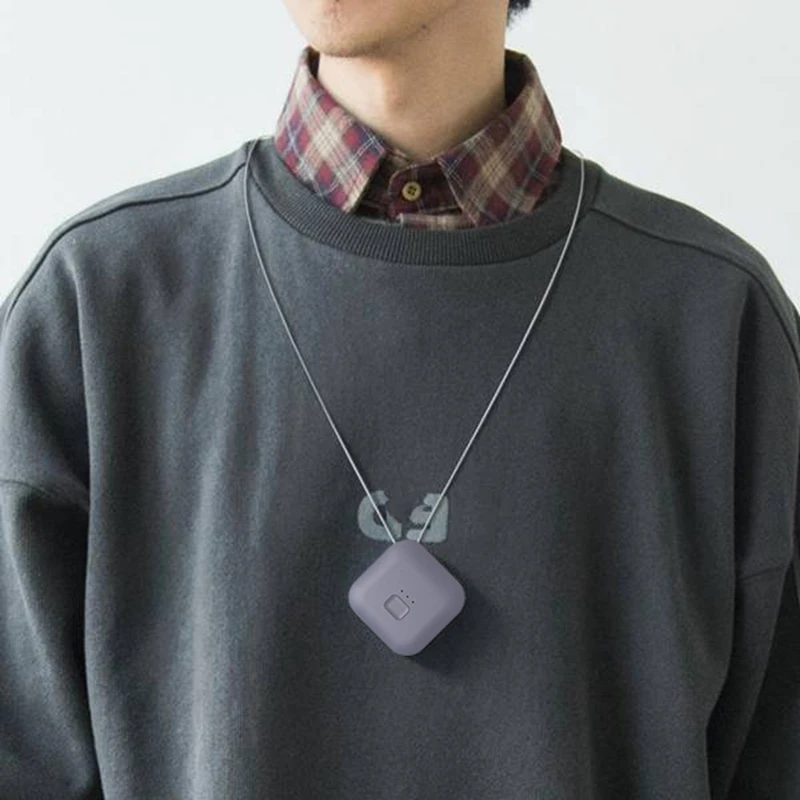 Очиститель воздуха USB портативный персональный носимое ожерелье Отрицательный