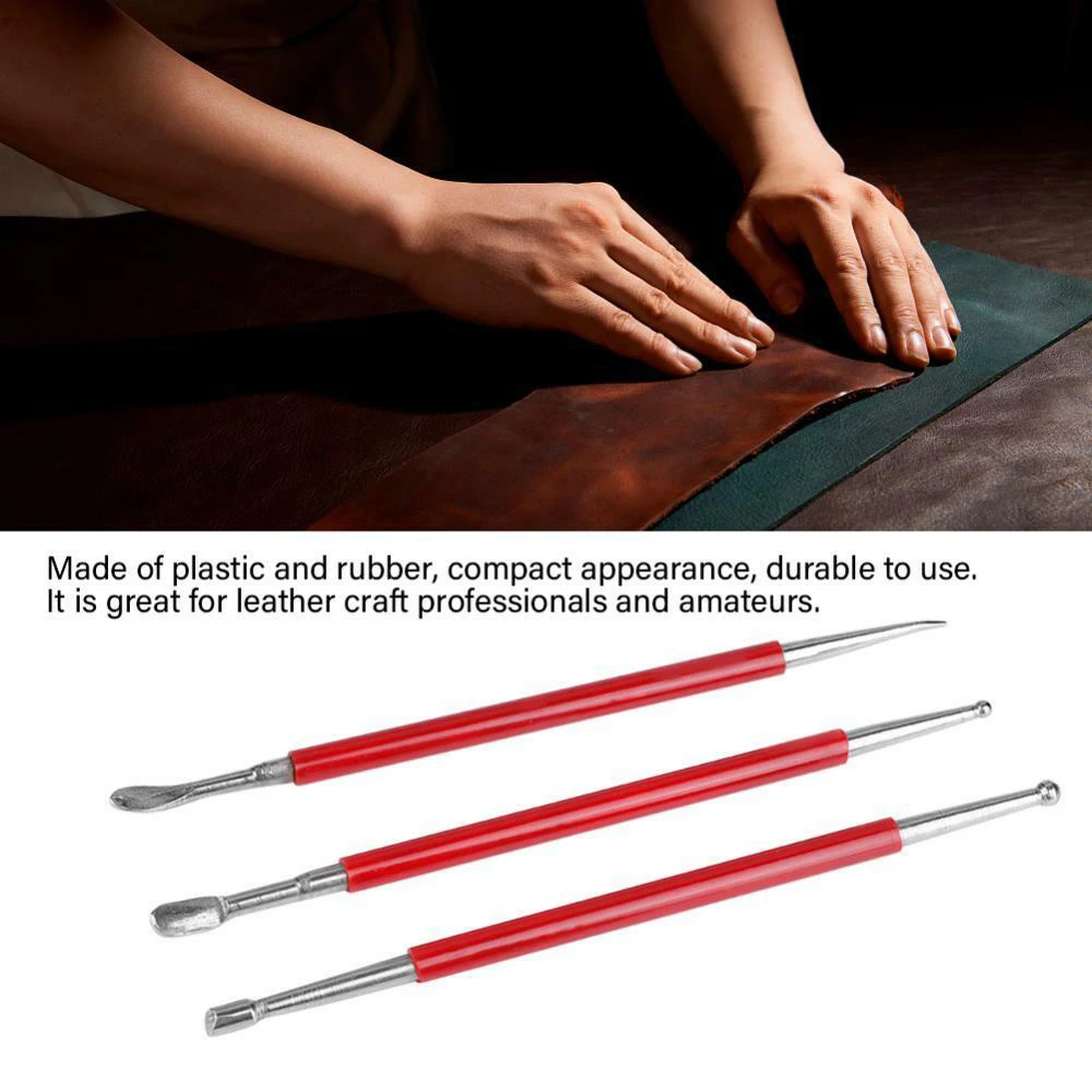 Three Red Rubber Sleeves Aluminum Rods Mud Sculptures Clay Tools Soft 3D Color Sculpture Set Tool | Дом и сад