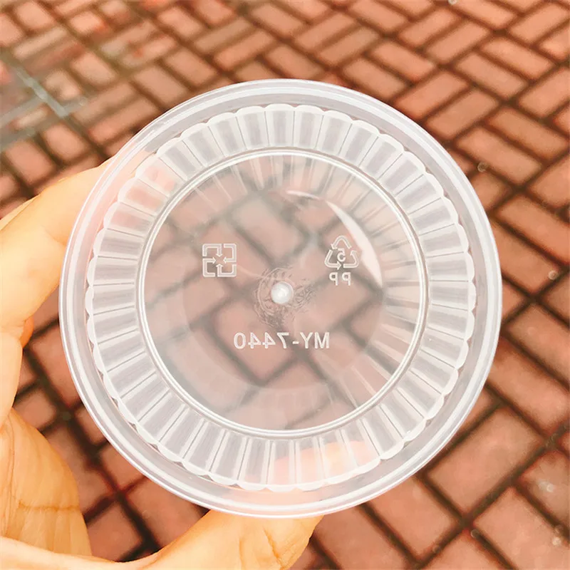 20 шт. Высокое качество креативный КРУГЛЫЙ пудинг пластиковый стаканчик вечерние на день рождения свадебные сувениры для выпечки Декор торт мороженое чашка с крышкой